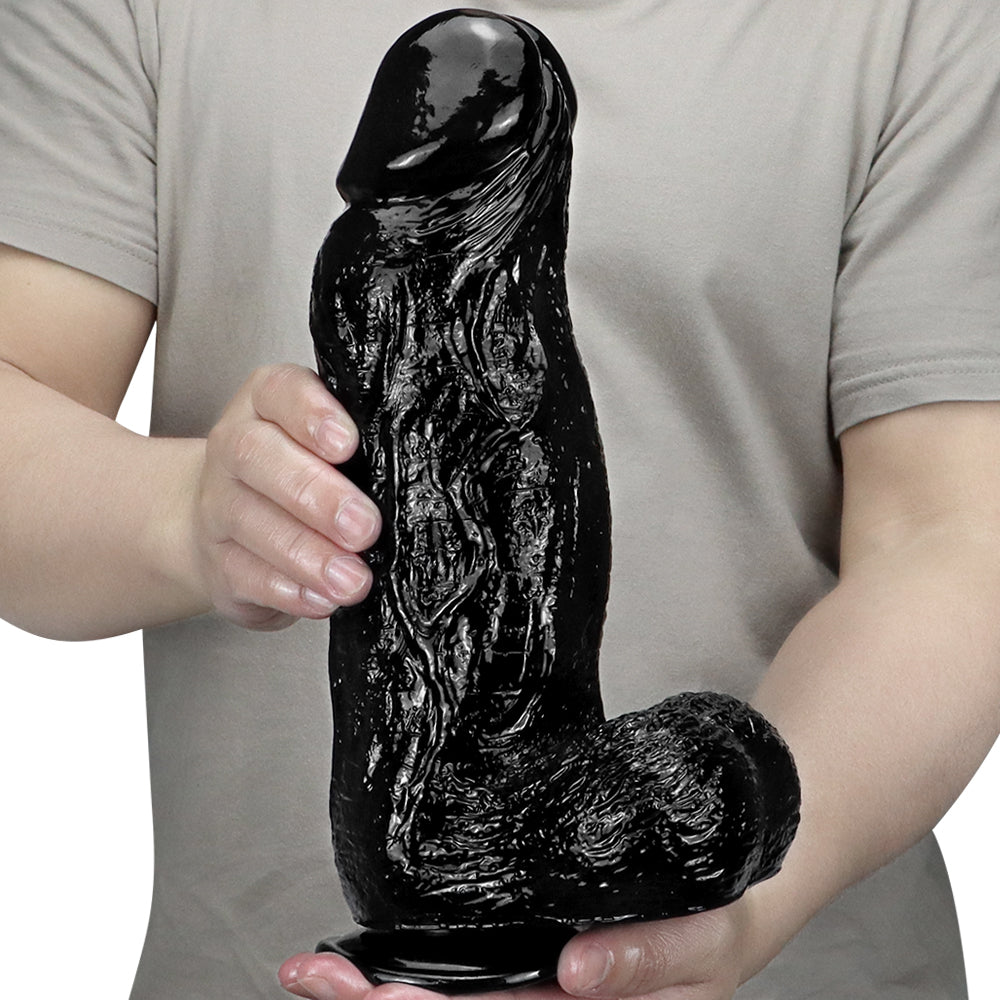 7.6 cm Diameter Ultra Thick Big Black Dildo