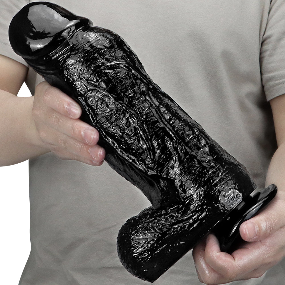 7.6 cm Diameter Ultra Thick Big Black Dildo