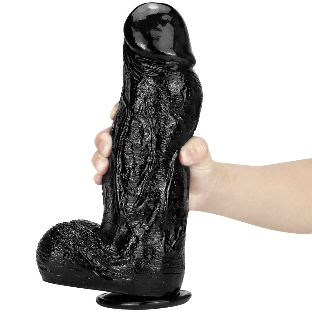 7.6 cm Diameter Ultra Thick Big Black Dildo