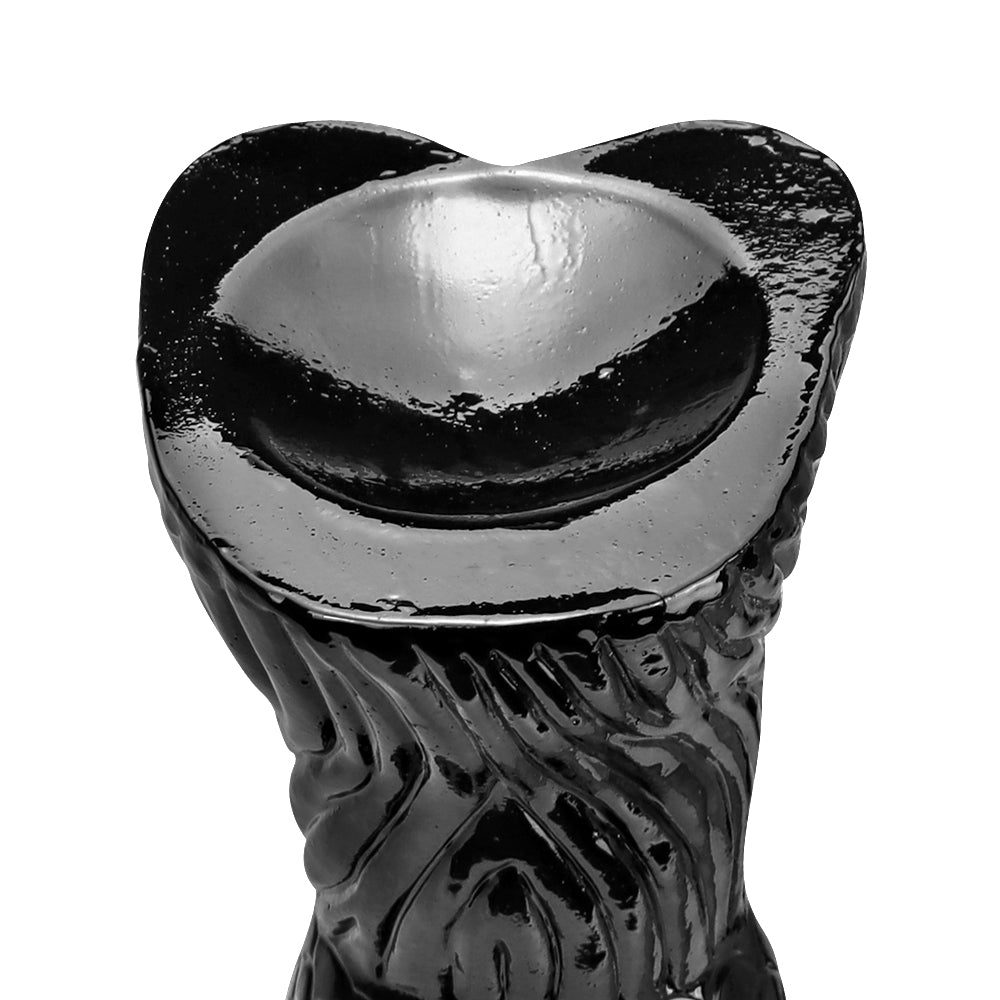 35.6 cm Black Huge Fantasy Texture Dragon Dildo
