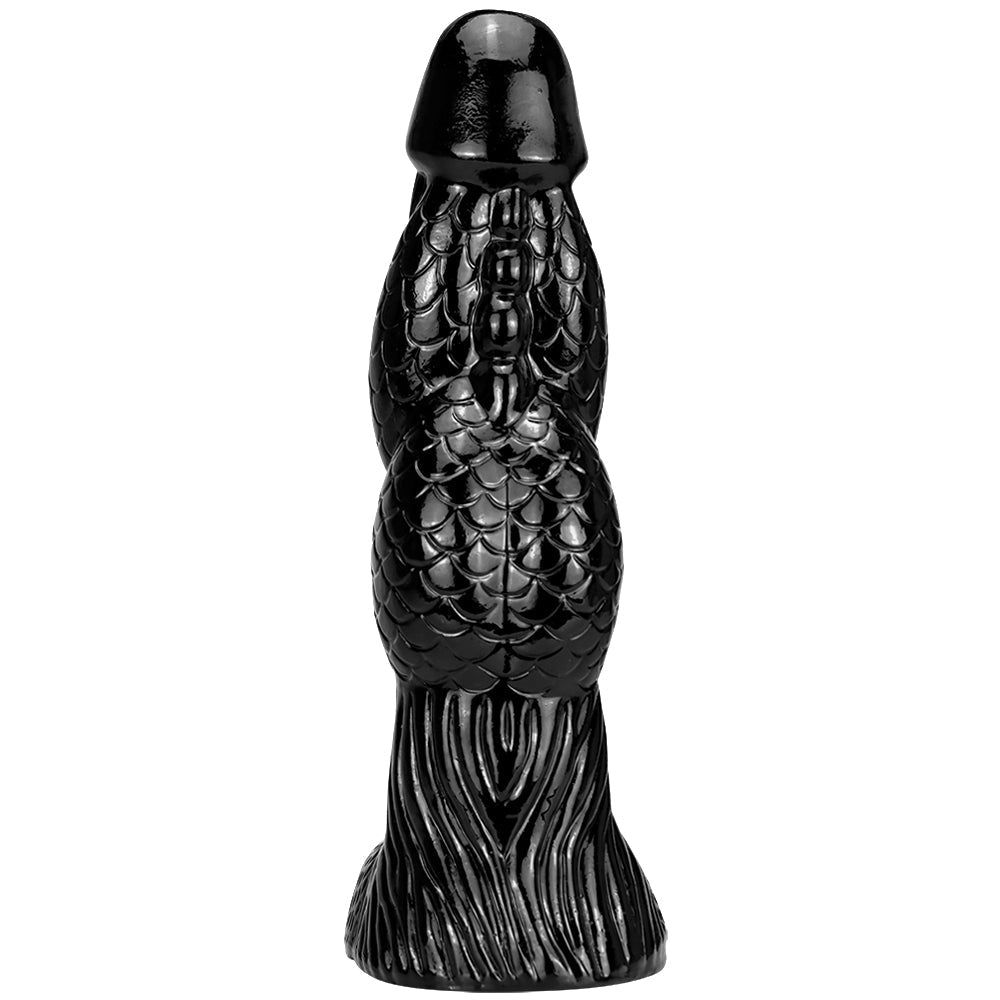 35.6 cm Black Huge Fantasy Texture Dragon Dildo