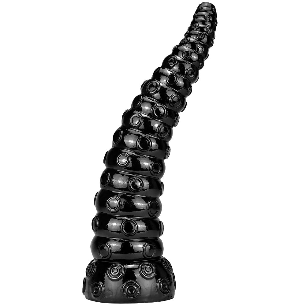 Extra Long Black Suction Textures 38.1 cm Tentacle Dildo