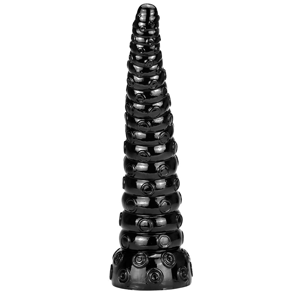 Extra Long Black Suction Textures 38.1 cm Tentacle Dildo