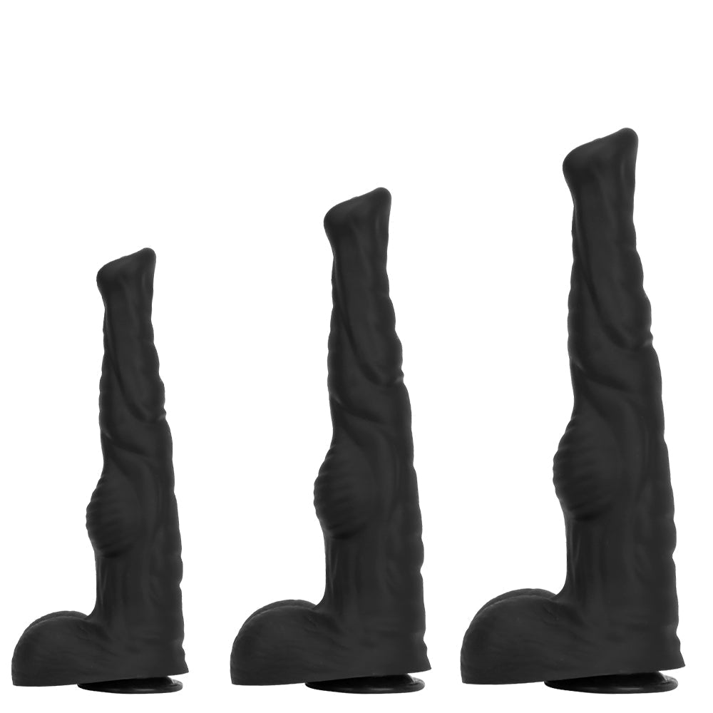 40 cm Black Huge Silicone Horse Dildo