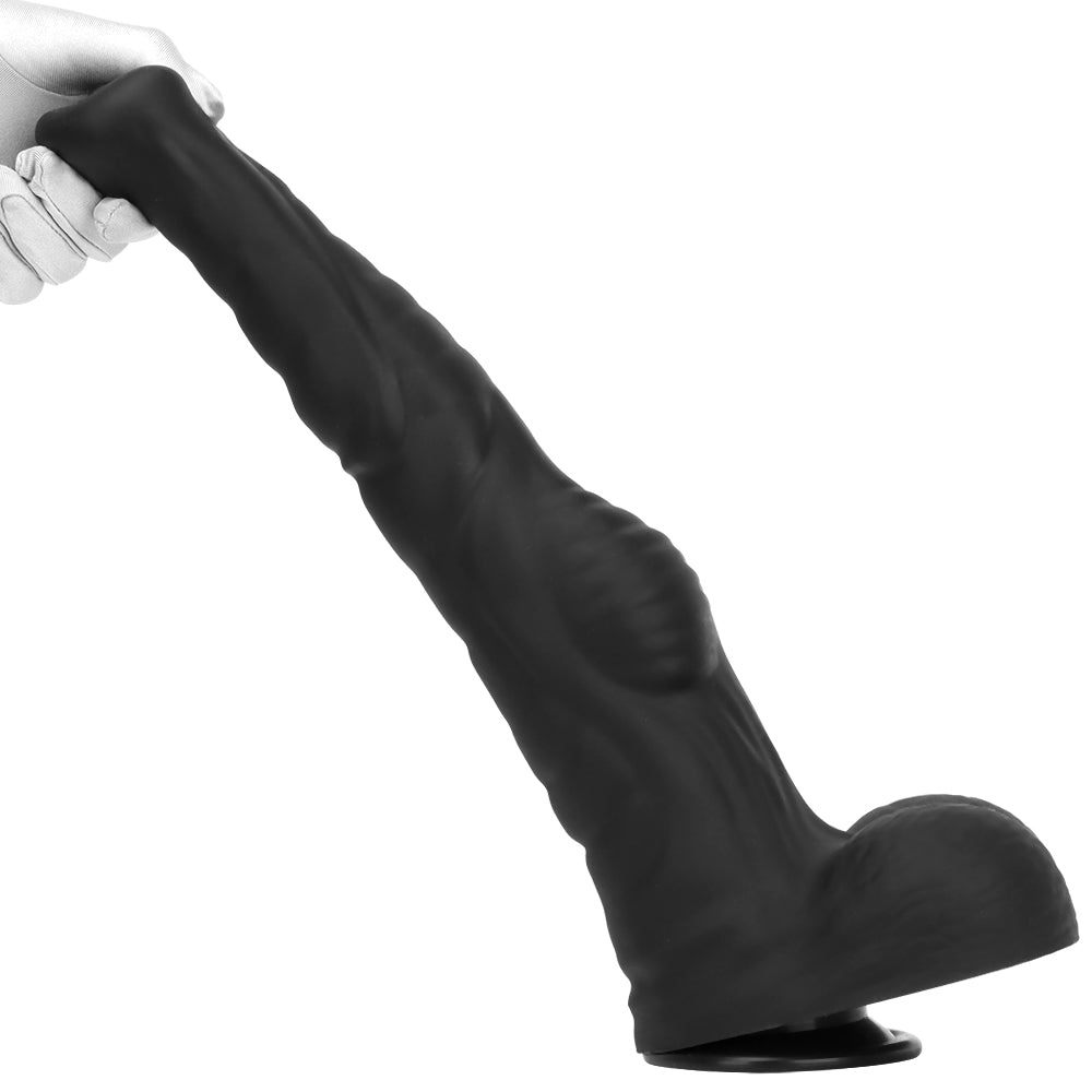40 cm Black Huge Silicone Horse Dildo