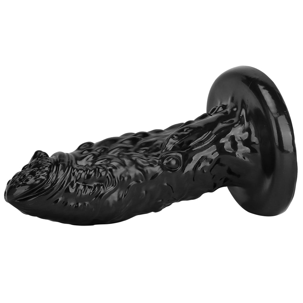 13 Inch Black Dragon Ribbed Huge Anal Dildo