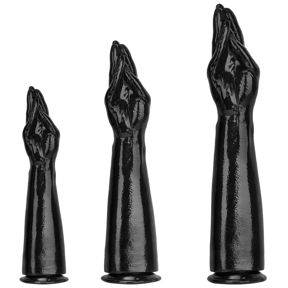 Black Realistic Extra Long Hand Fist Dildo