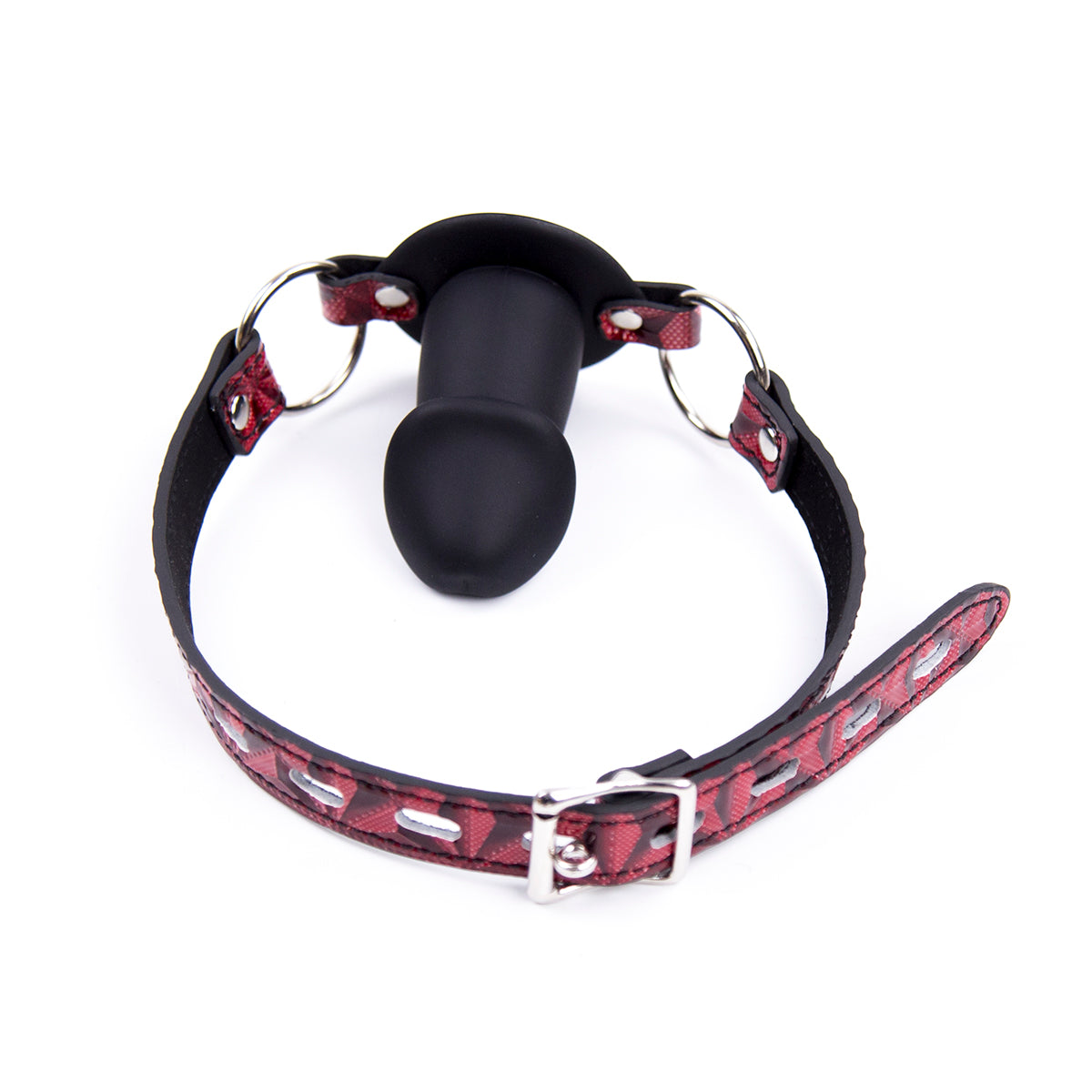 Red Silicone BDSM Beginner Dildo Gag