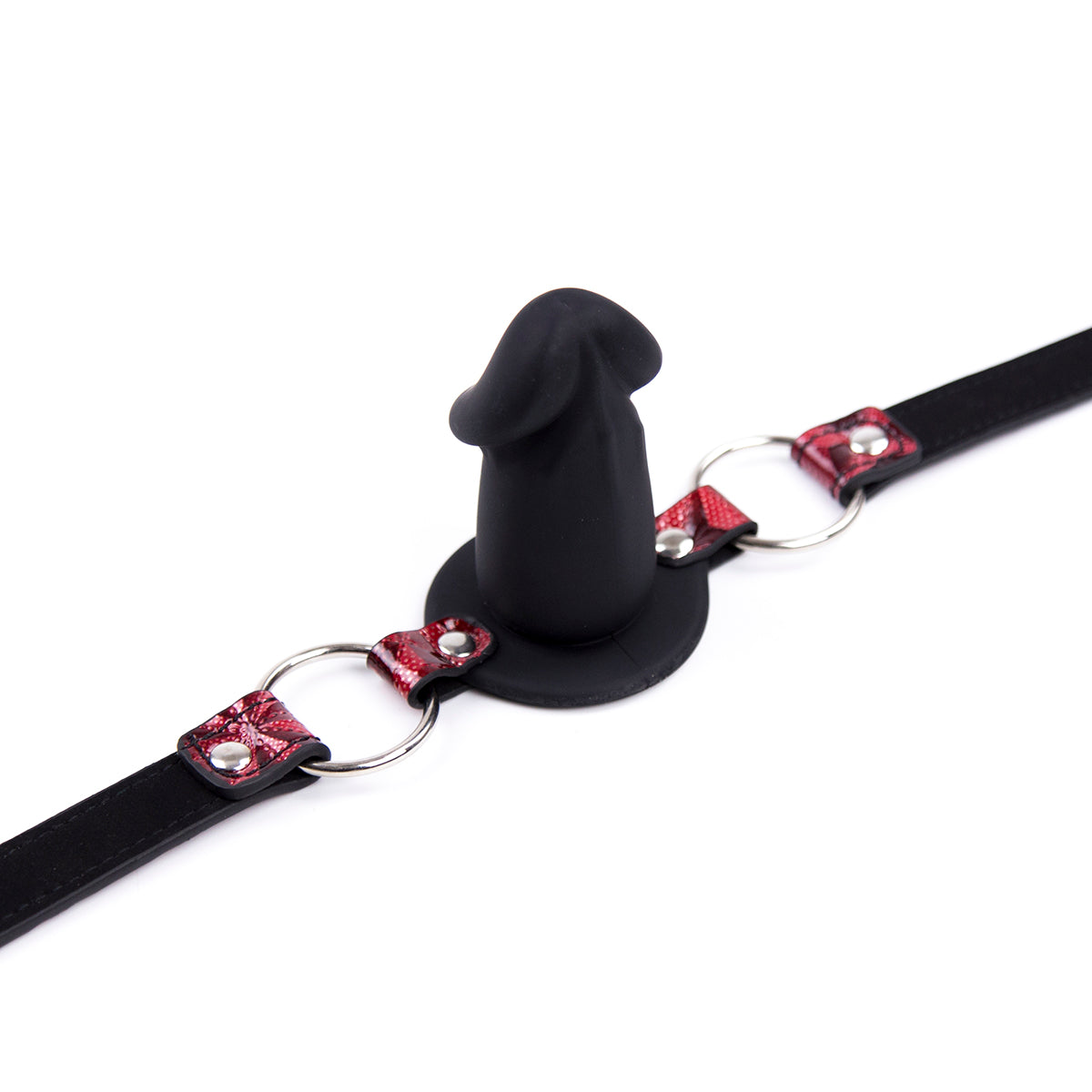 Red Silicone BDSM Beginner Dildo Gag
