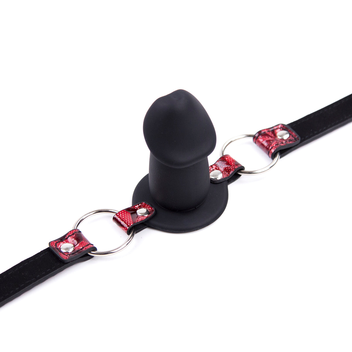 Red Silicone BDSM Beginner Dildo Gag