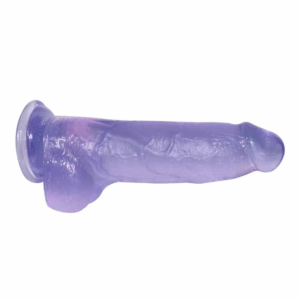 21 cm Blue Texture Soft Jelly Dildo
