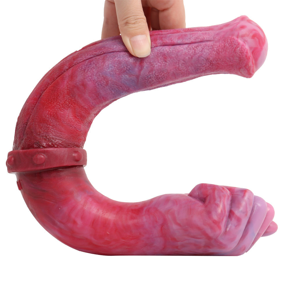 Red Fist Horse Cock Double Ended Dildo