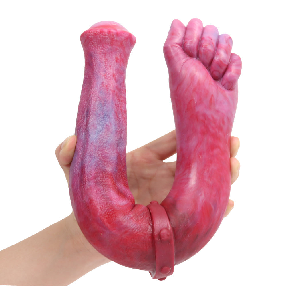 Red Fist Horse Cock Double Ended Dildo