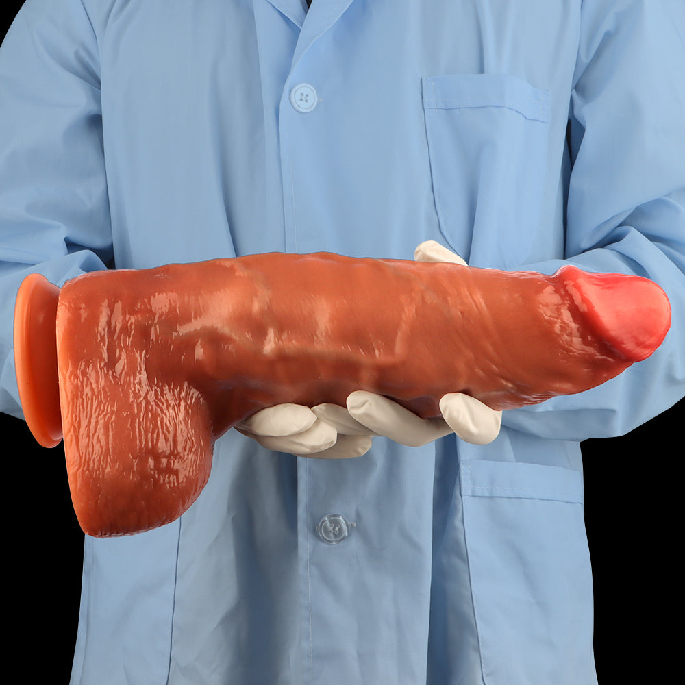 Big Realistic Dildo Thick Silicone 33 cm