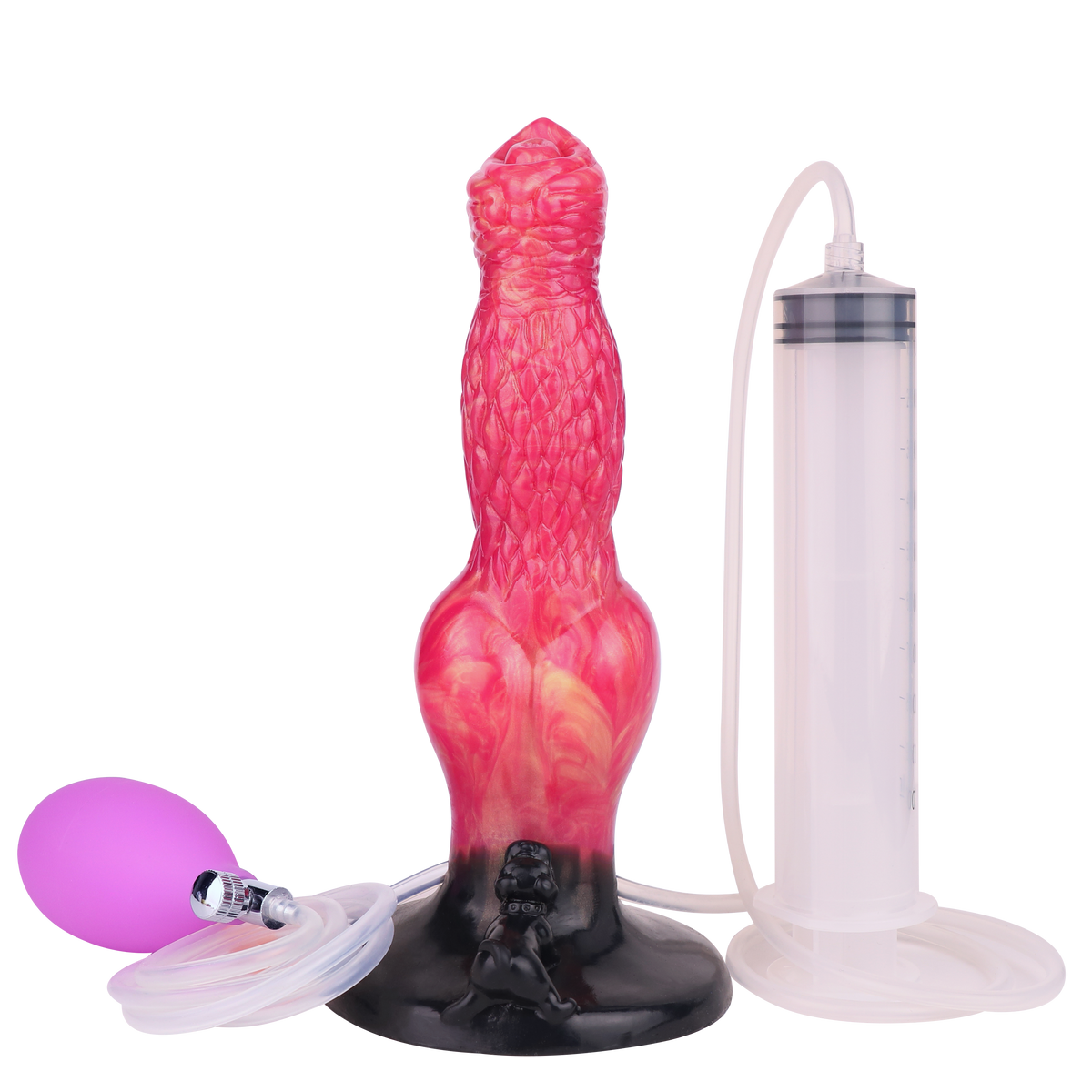 20.3 cm Inflatable Knot Ejaculating Dog Dildo