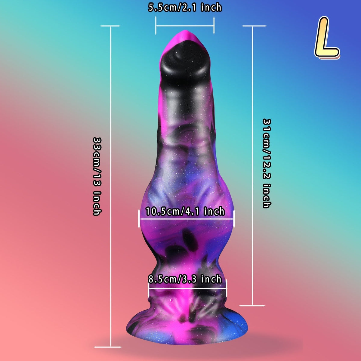 27.9 cm Long Monster Fantasy Dog Knot Dildo
