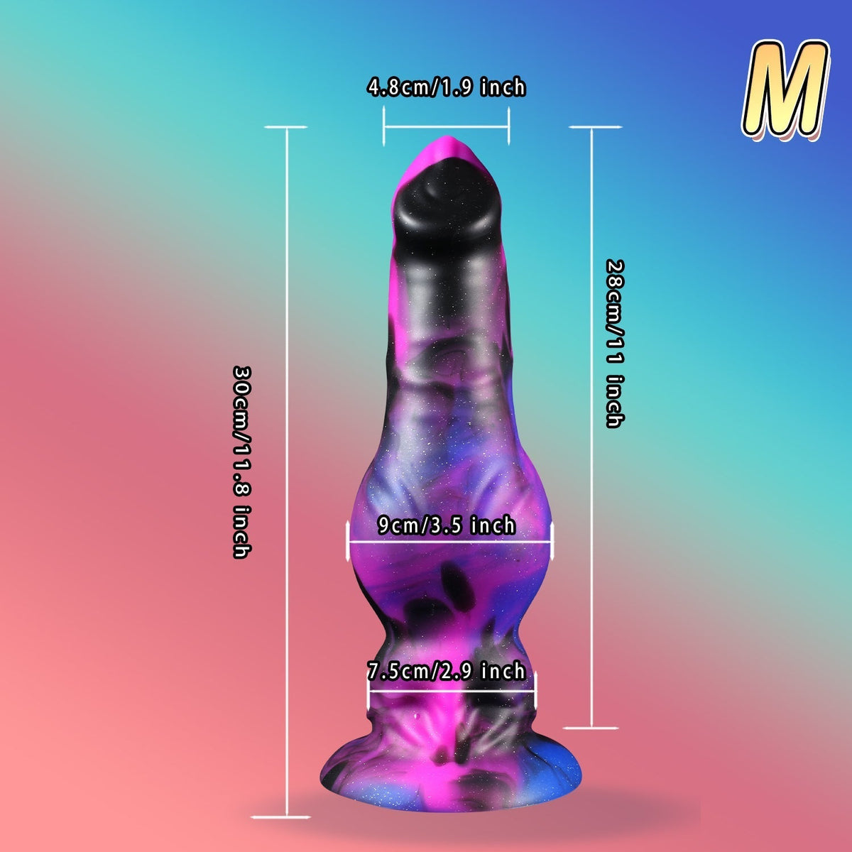 27.9 cm Long Monster Fantasy Dog Knot Dildo
