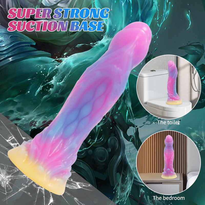 Glow In The Dark Dildo With Foreskin