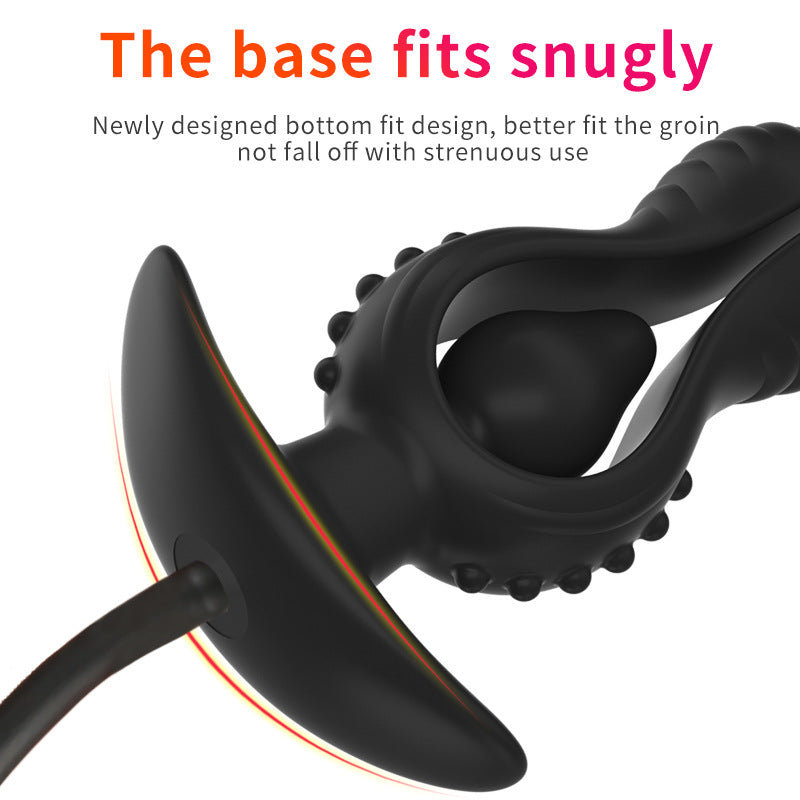 Black Silicone Huge Inflatable Butt Plug