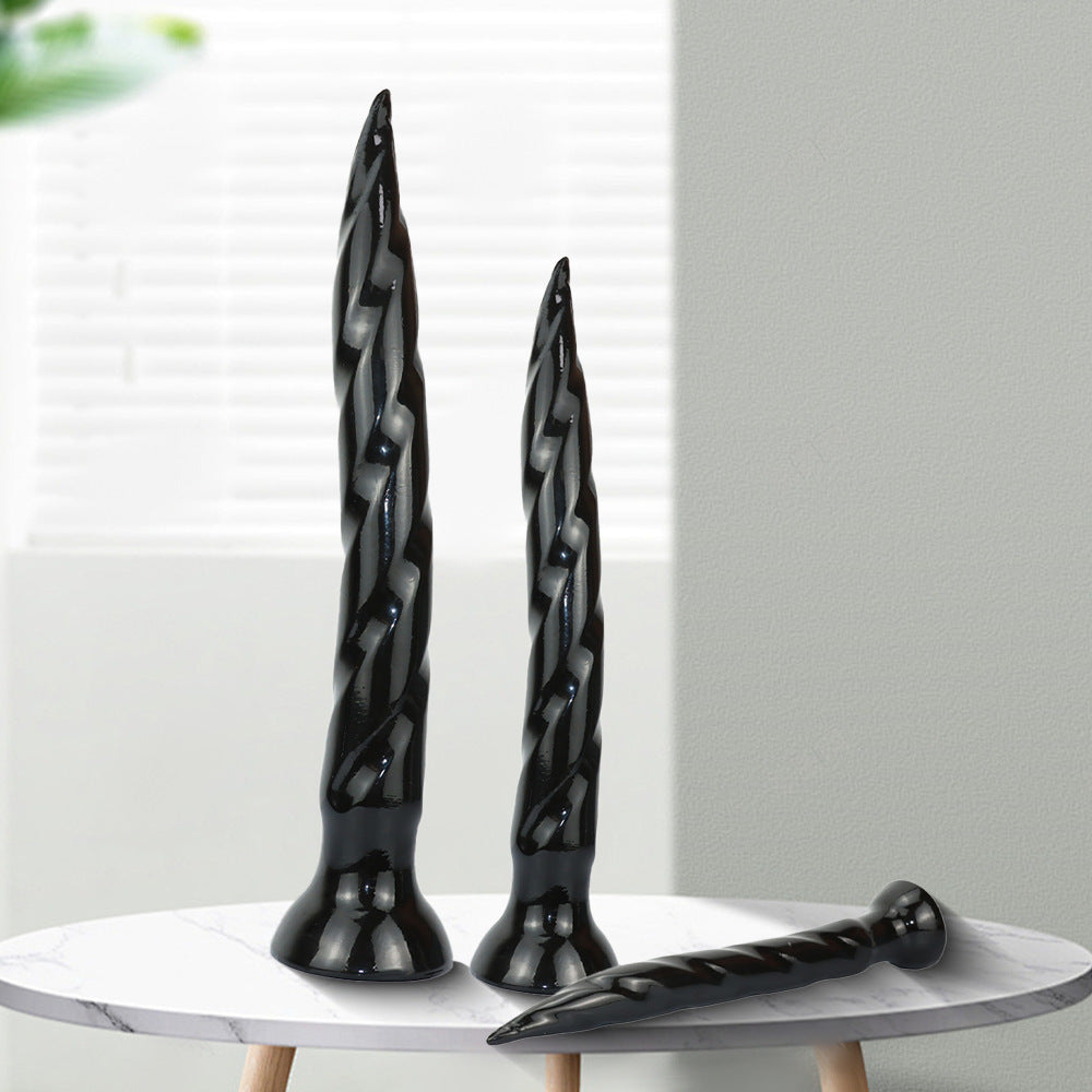 35.6 cm Threaded Extra Long Nail Tapered Dildo