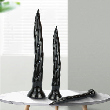 35.6 cm Threaded Extra Long Nail Tapered Dildo