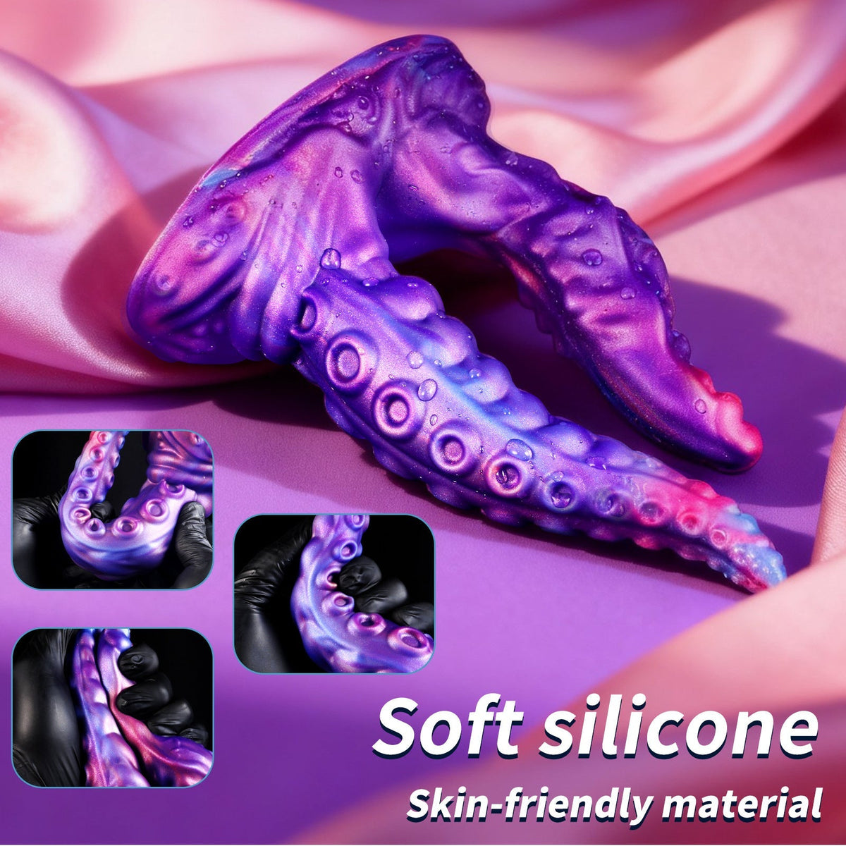 Blue Monster Tentacle Double Penetration Dildo