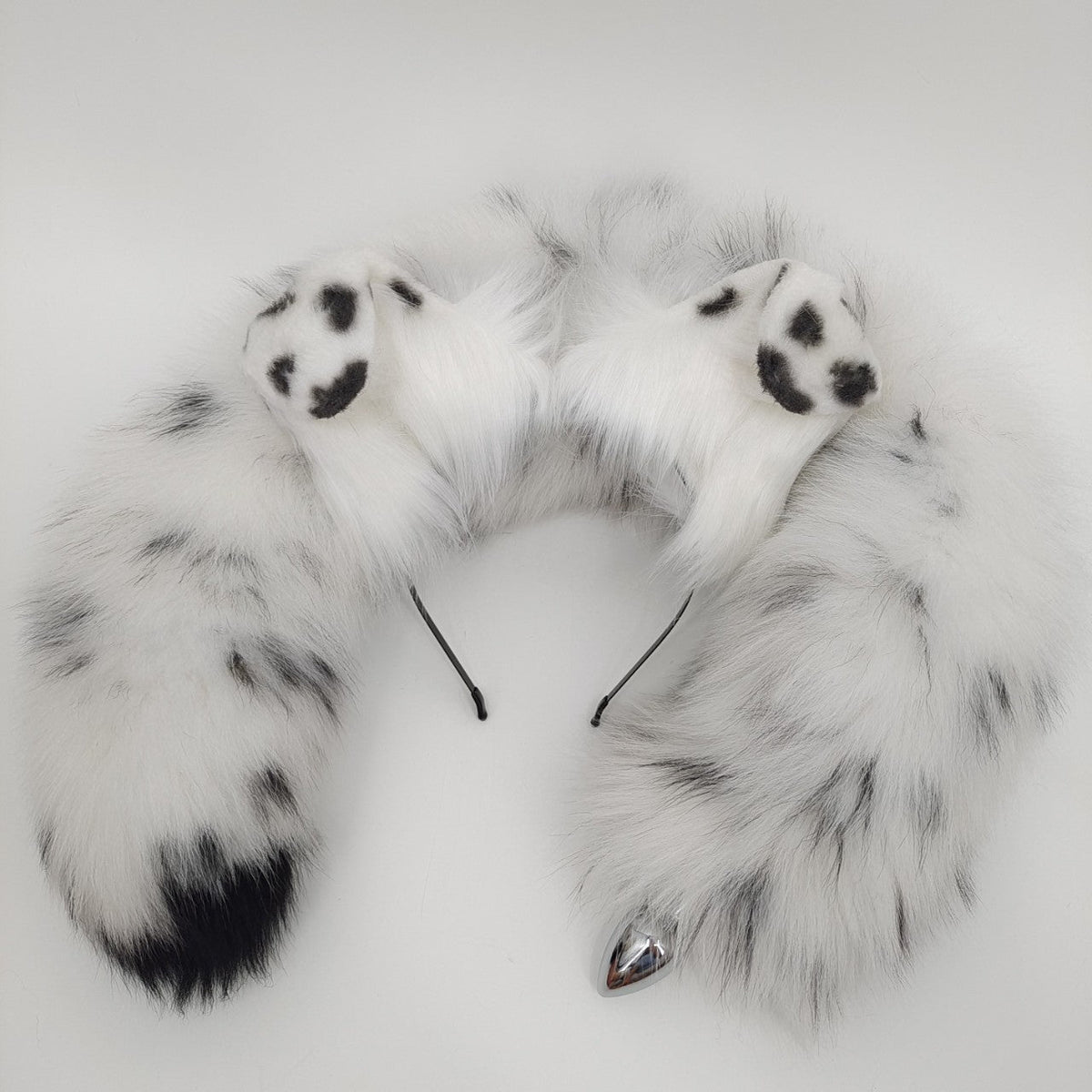Dog Tail Metal Butt Plug Ear Kit