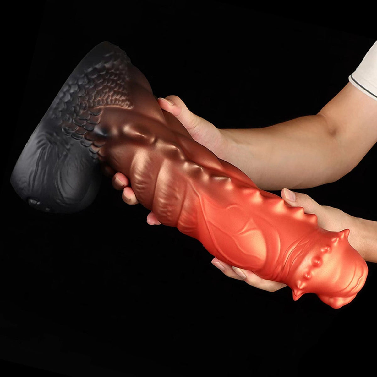 Spiked Orange Fantasy Dragon Dildo