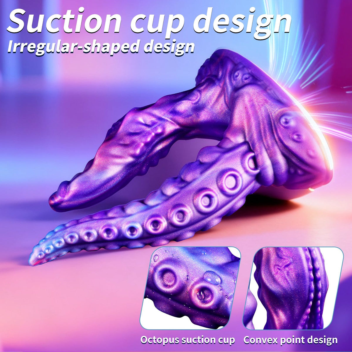 Blue Monster Tentacle Double Penetration Dildo