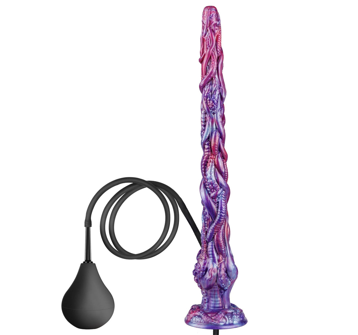 20 Inch Purple Fantasy Slim Tentacle Ejaculating Dildo