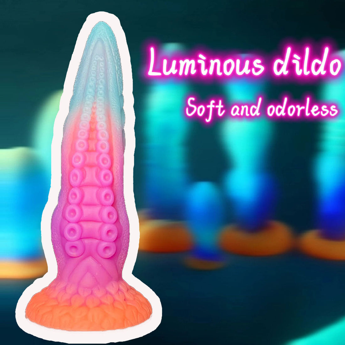 22.9 cm Glow in the Dark Luminous Octopus Tentacle Dildo