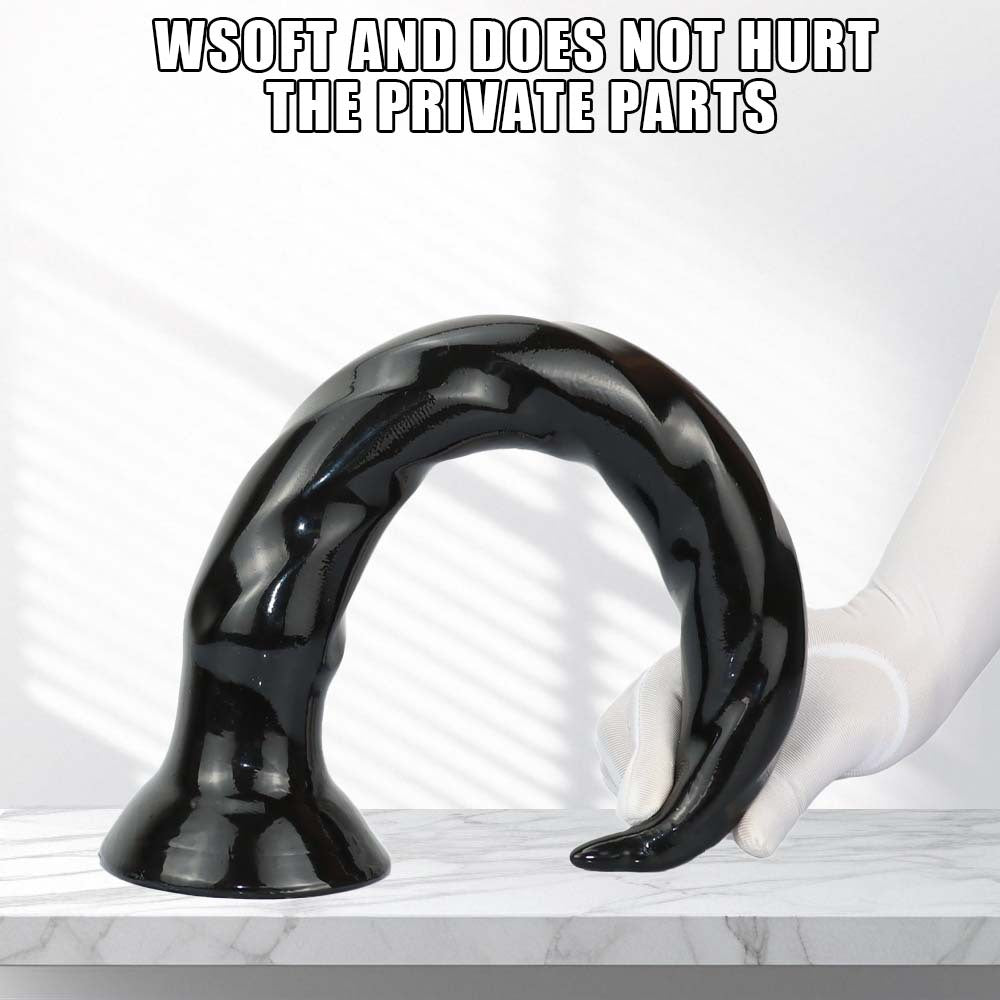 35.6 cm Threaded Extra Long Nail Tapered Dildo