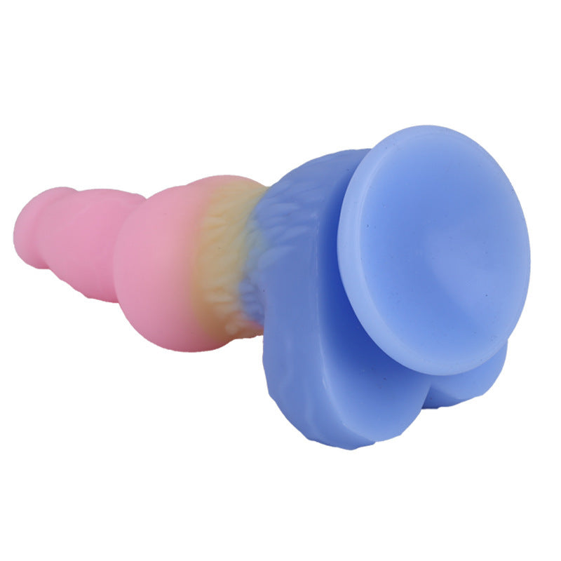 22.9 cm Knot Colored Dog Silicone Dildo