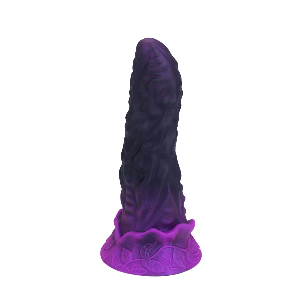 10 Inch Purple Silicone Textured Monster Dildo