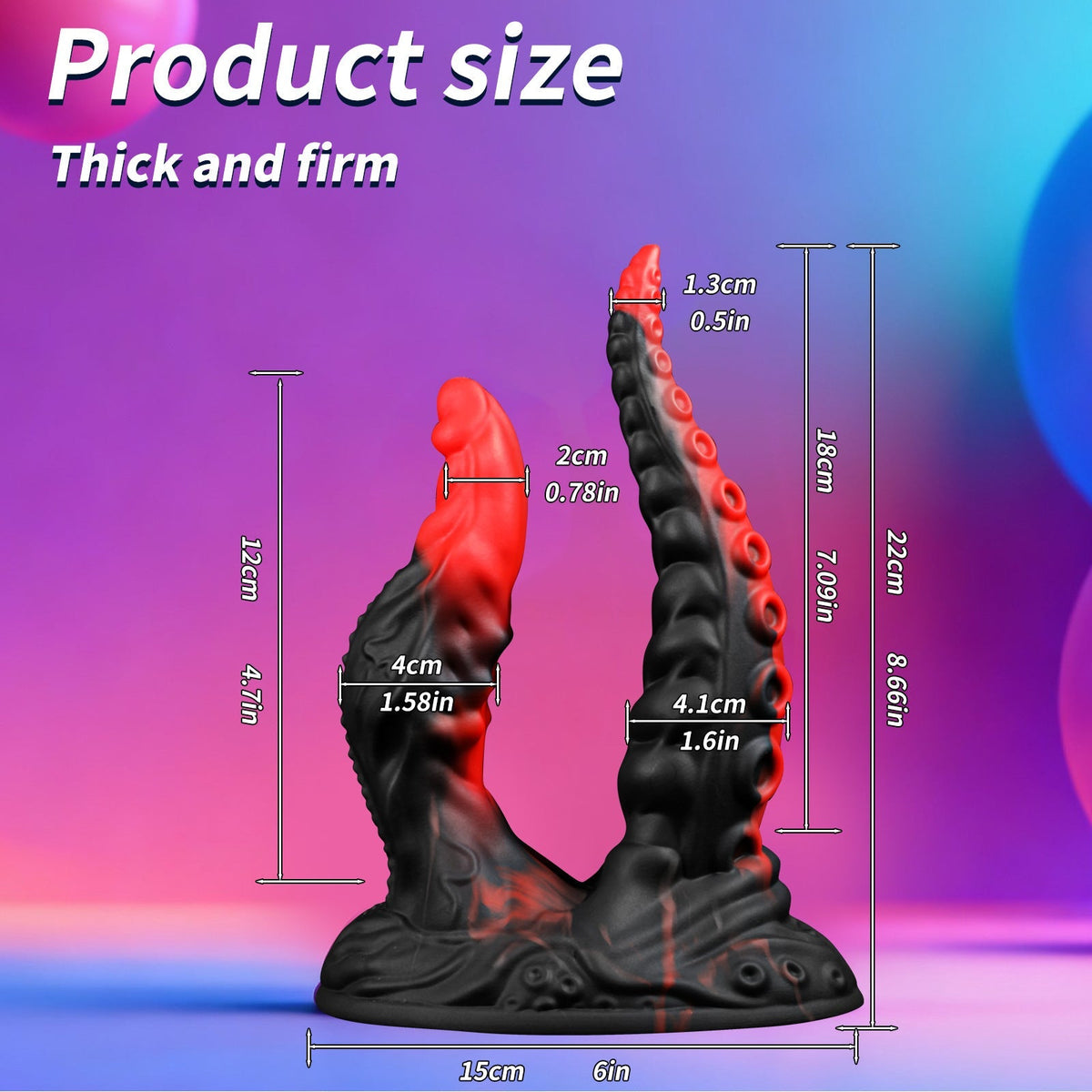 Blue Monster Tentacle Double Penetration Dildo