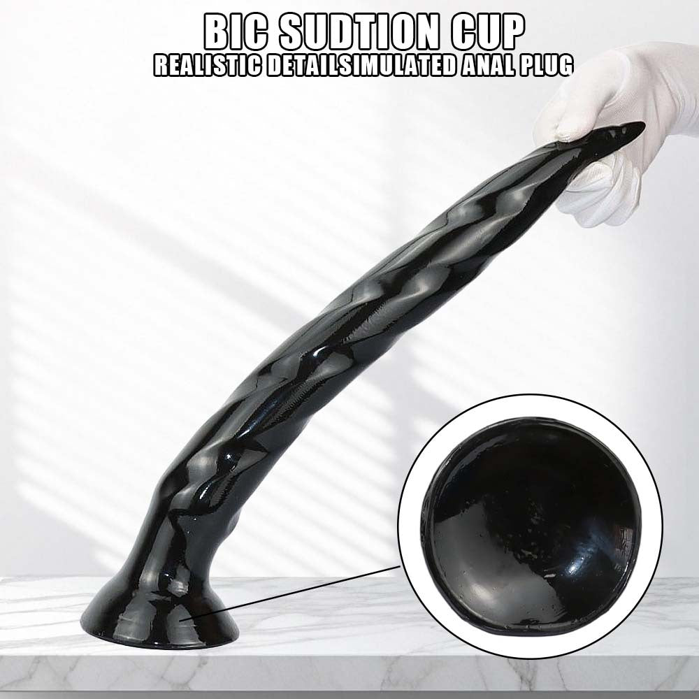35.6 cm Threaded Extra Long Nail Tapered Dildo