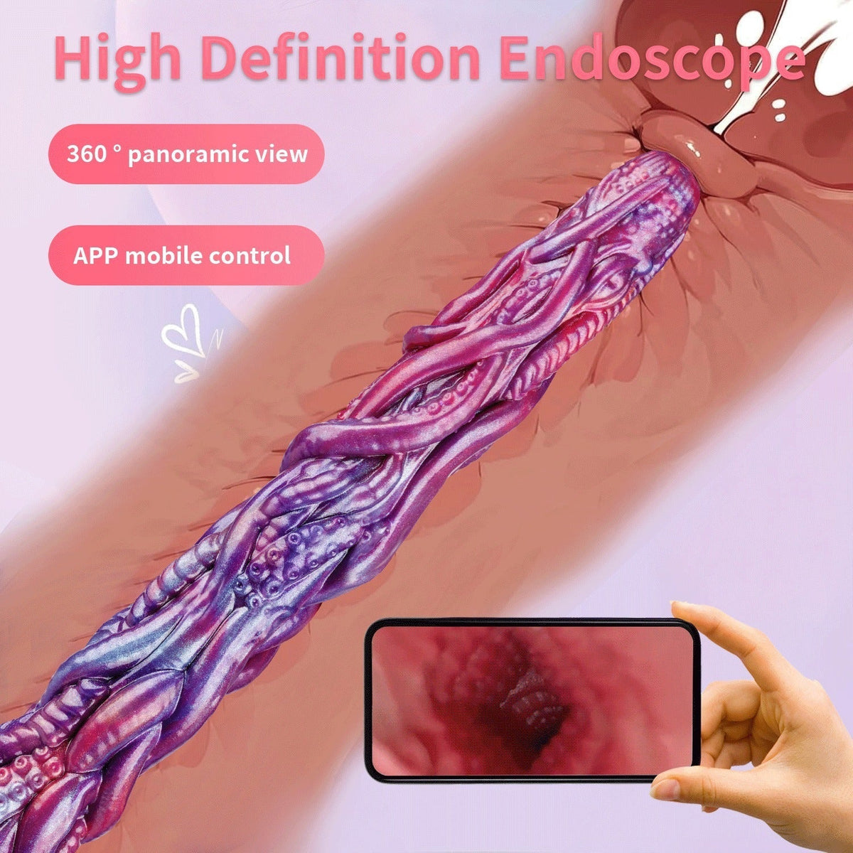 Monster Long Tentacle APP Camera Anal Plug