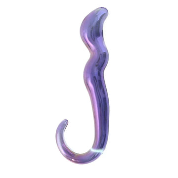 7 Inch Purple Clear G-Spot Glass Dildo