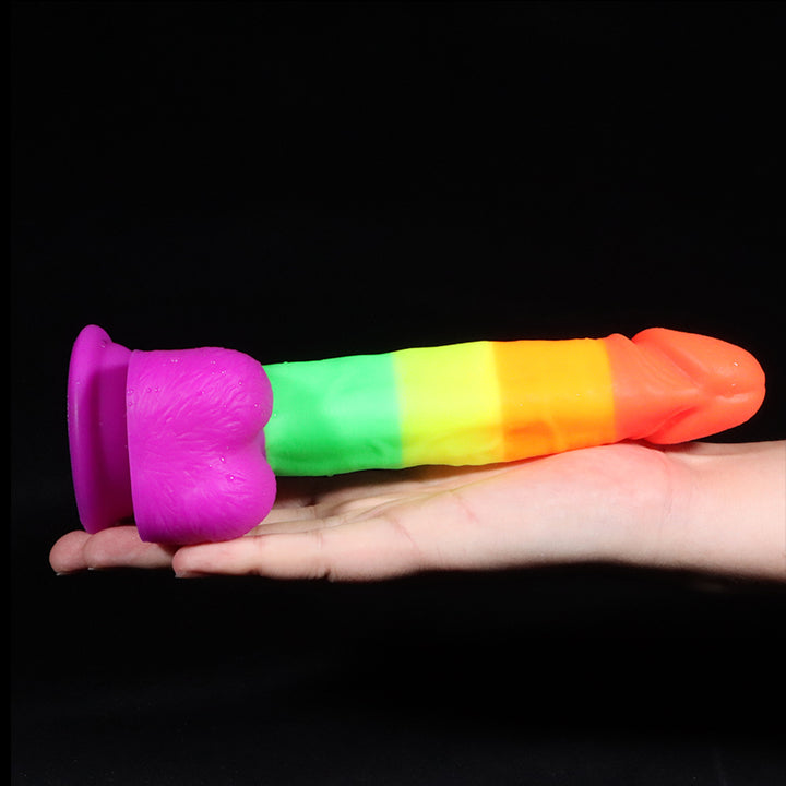 5.3 Inch Realistic Rainbow Dildos for Beginners