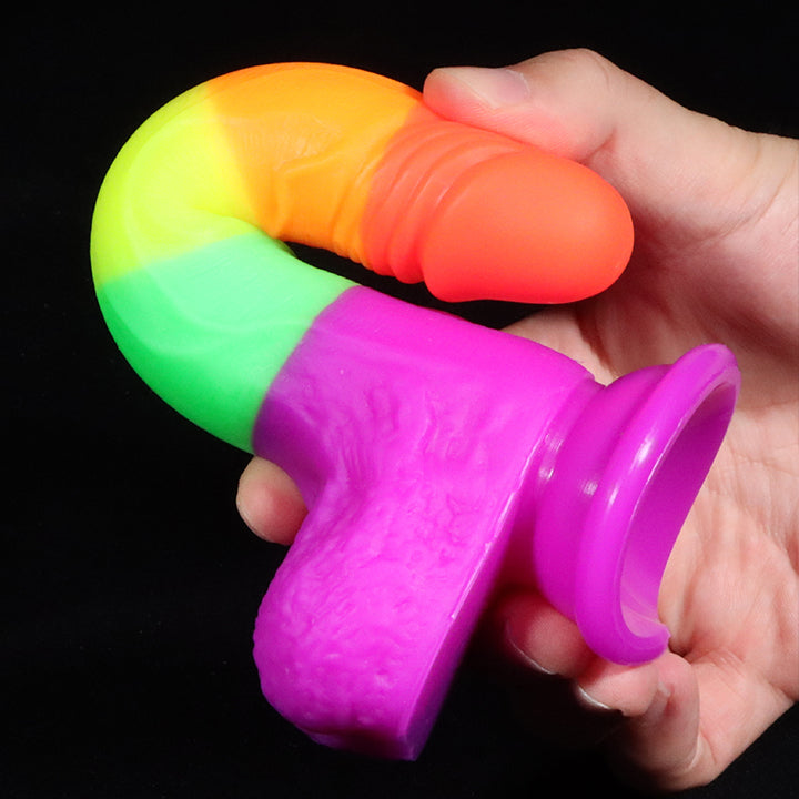 5.3 Inch Realistic Rainbow Dildos for Beginners