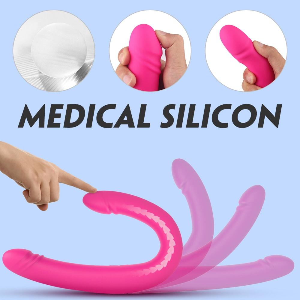 45 cm Realistic Double-Ended Dildos For Anal Vagina Simulation Dildo Vibrator