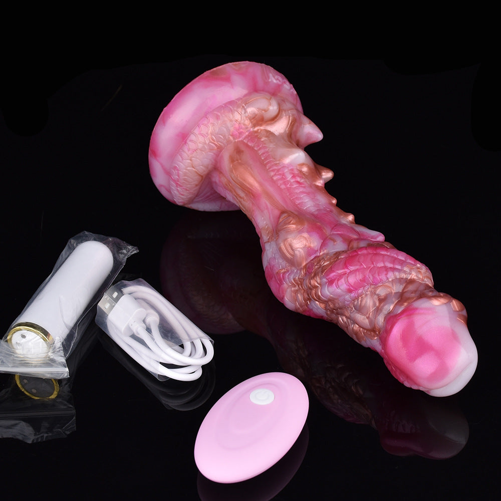 Pink 20.3 cm Fantasy Vibrator dragon Dildo