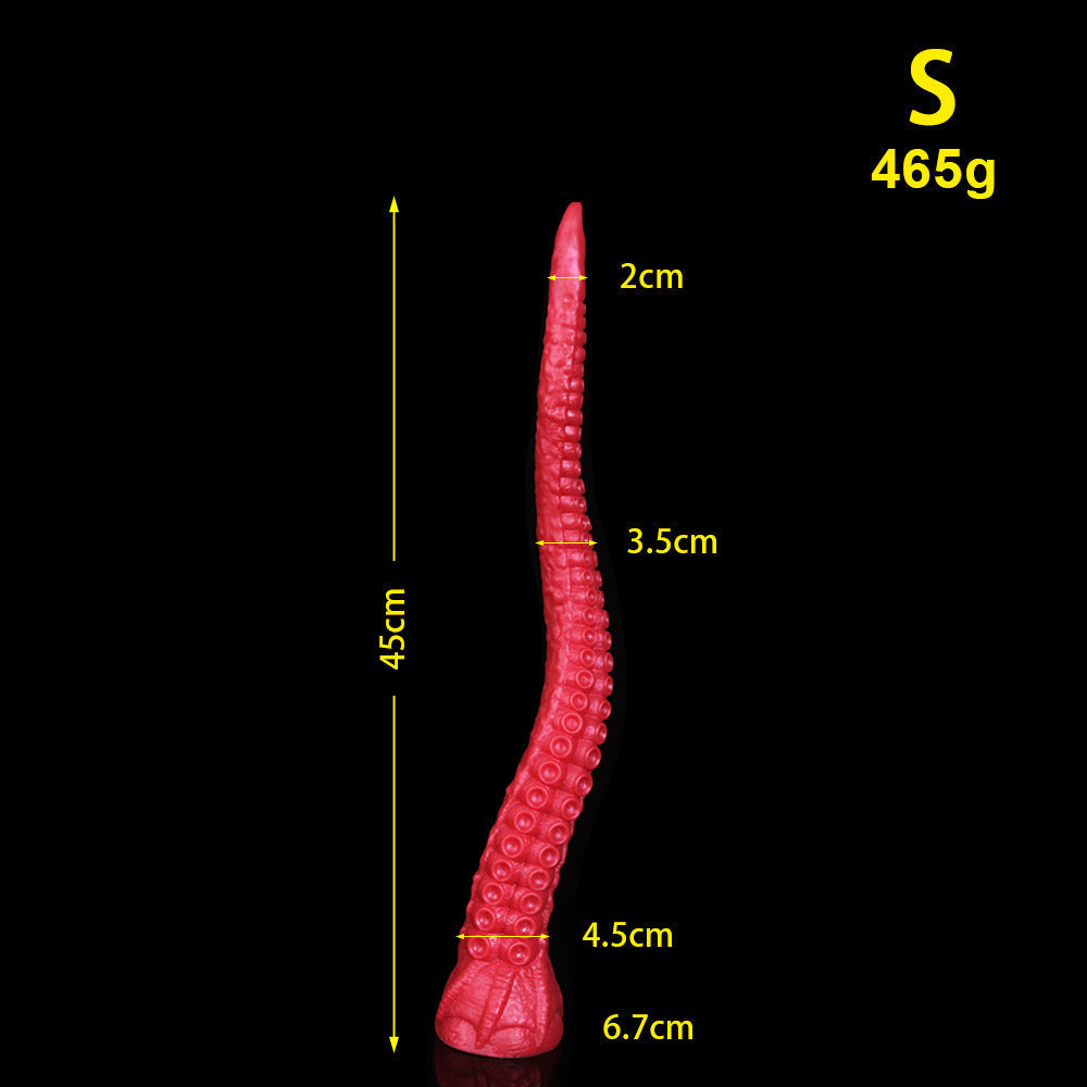 21 Inch Red Long Fantasy Octopus Tentacle Dildo