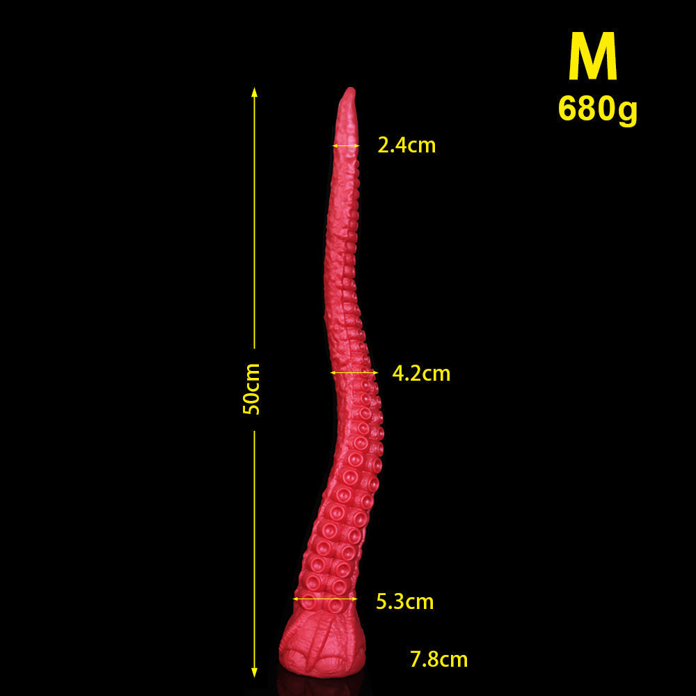 21 Inch Red Long Fantasy Octopus Tentacle Dildo