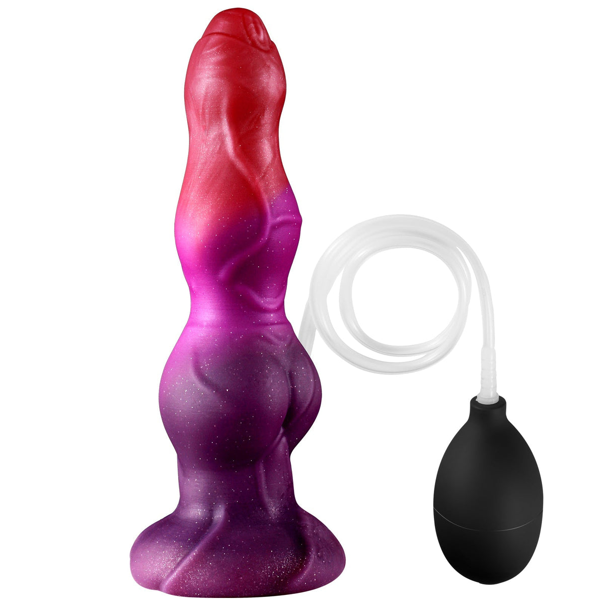 9 Inch Purple Fantasy Dog Knot Squirting Dildo