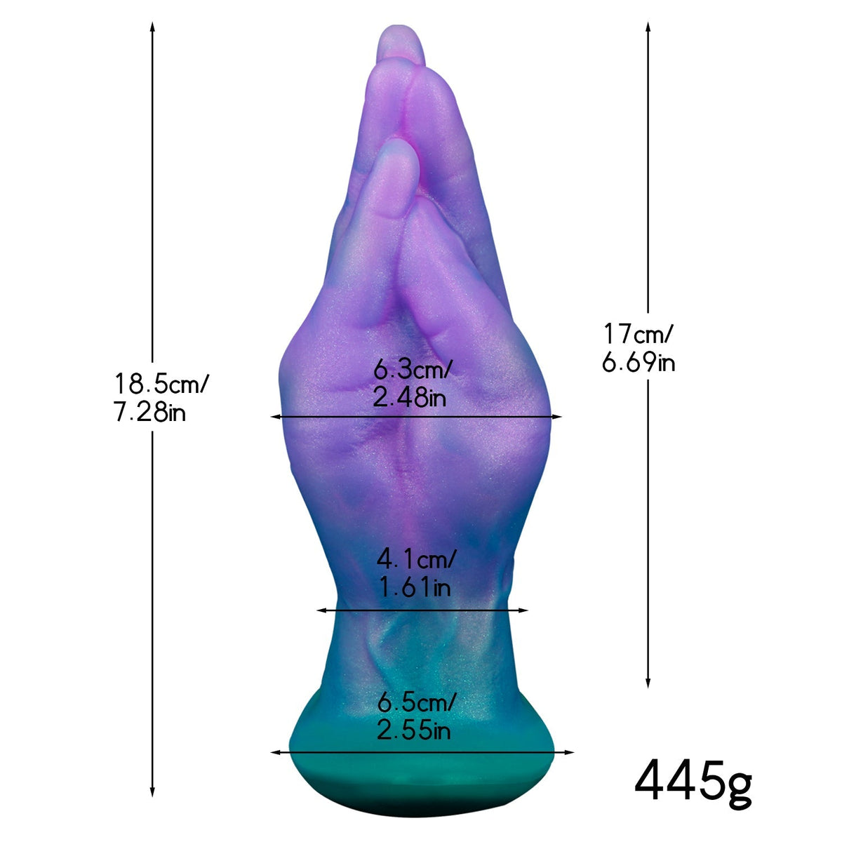 Fist Silicone Vibrating Wearable Anal Plug