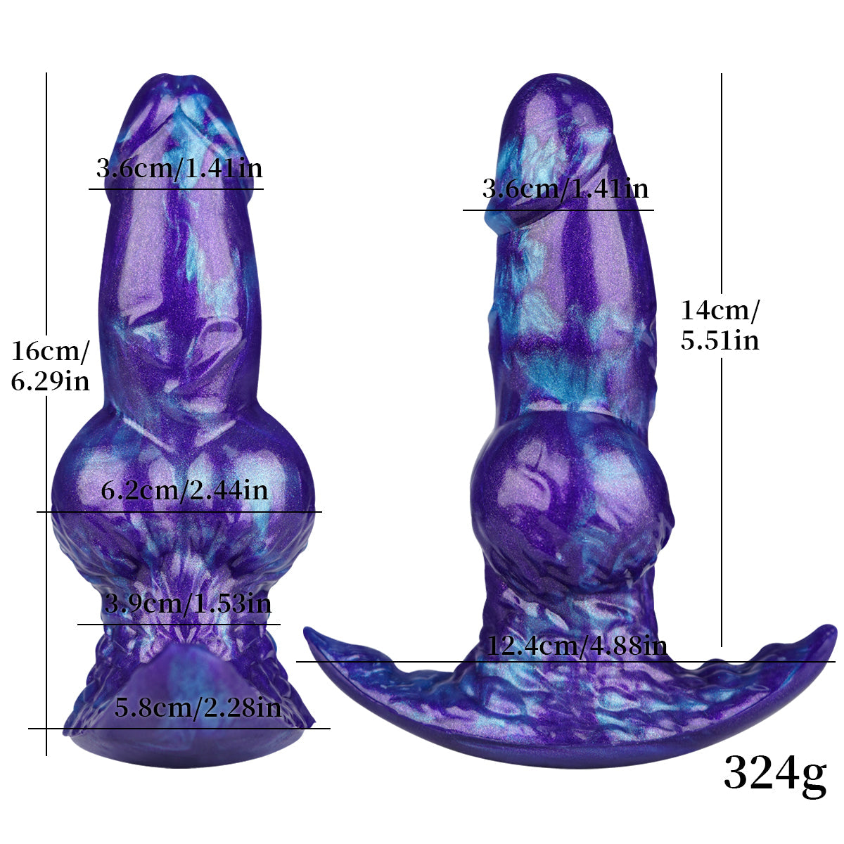 Huge Knot Strap-On Inflatable Butt Plug
