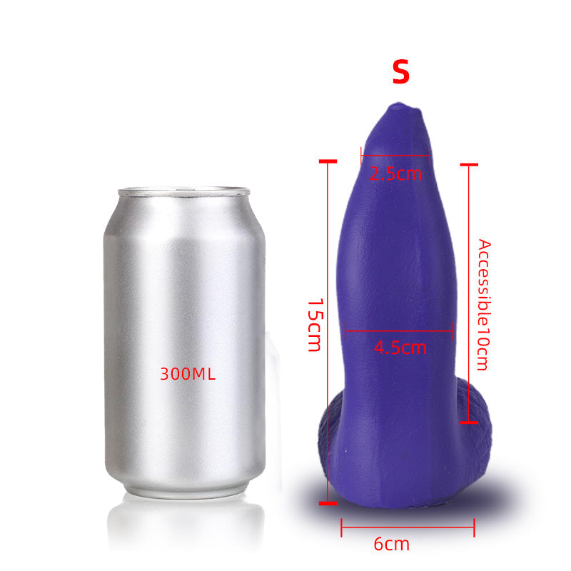 8 Inch Fantasy Elephant Tapered Foreskin Dildo