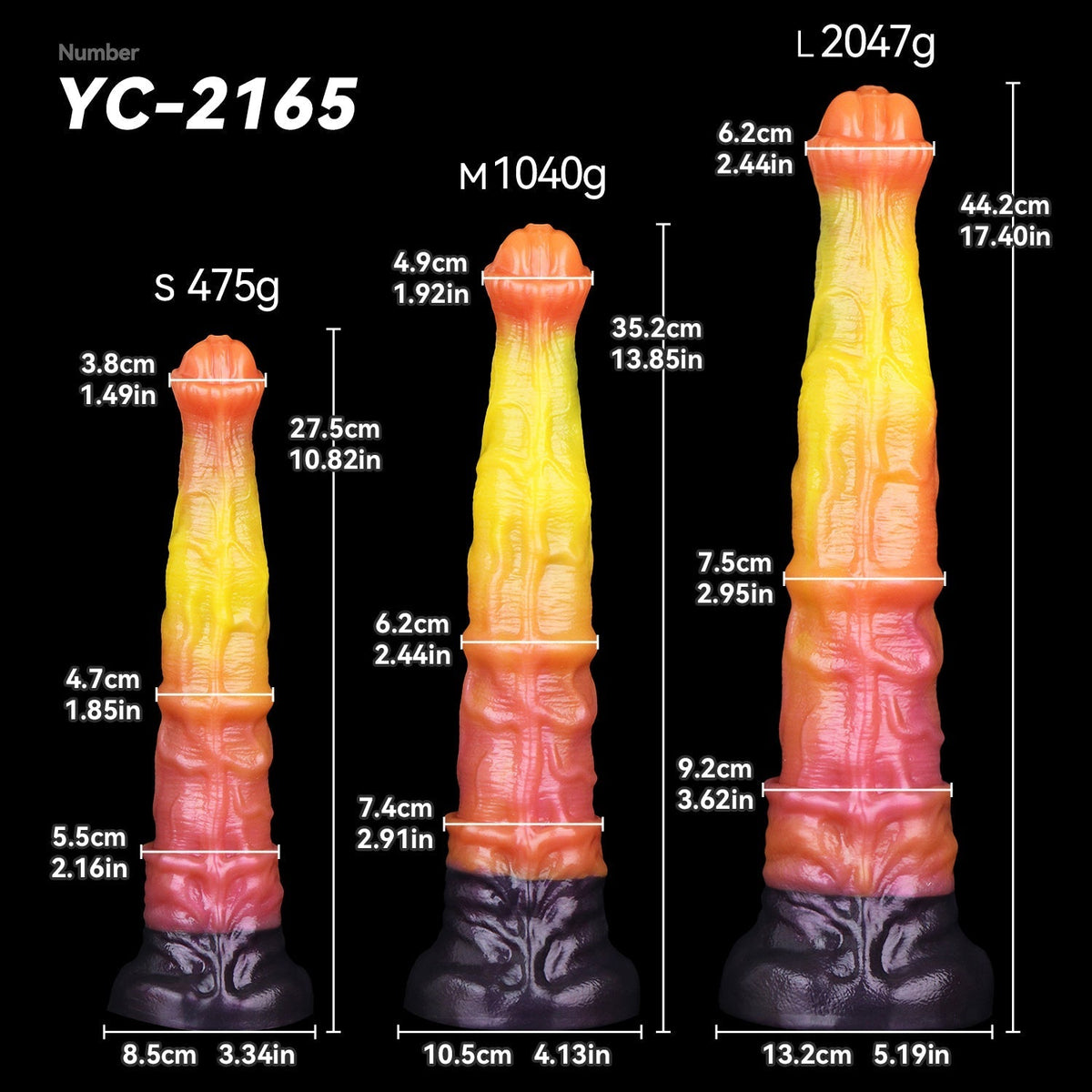 Dual Density Fantasy Silicone Large Horse Dildo