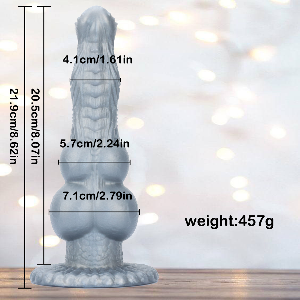 8 Inch Fantasy Double Knot Large Horse Dildo